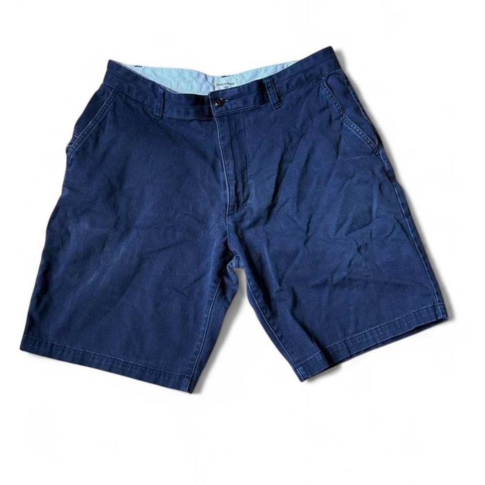 Dockers Navy Chino Shorts W32 Old Money Preppy Coastal Grandfather Resortwear